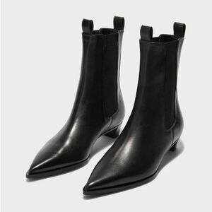 Aeyde // Kiki Black Leather Chelsea Ankle Boots